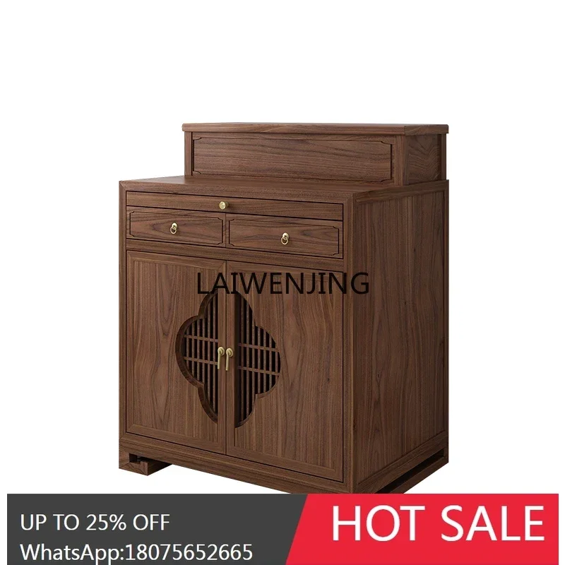 SGF solid wood table incense case household living room simple Buddhist platform Guanyin god cabinet