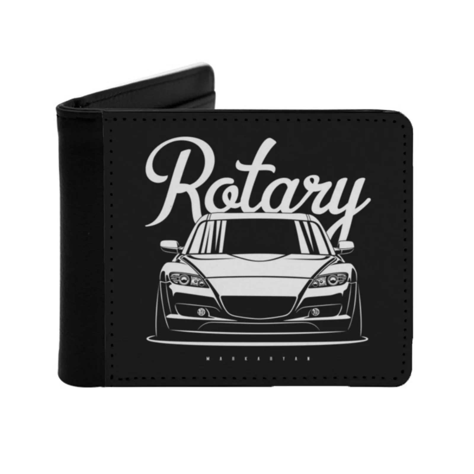 

Rotary Rx8 Short Men's Wallet Multifunction Purse Male Pu Leather Wallet Cars Automotive Automobile Stance Sportcar Japan Rx8