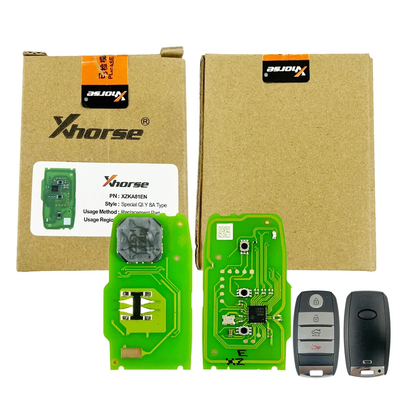 

For Hyundai & Kia 46 47 4A 8A Models Smart Key Fob Xhorse XZKA81EN PCB Board With Key Shell