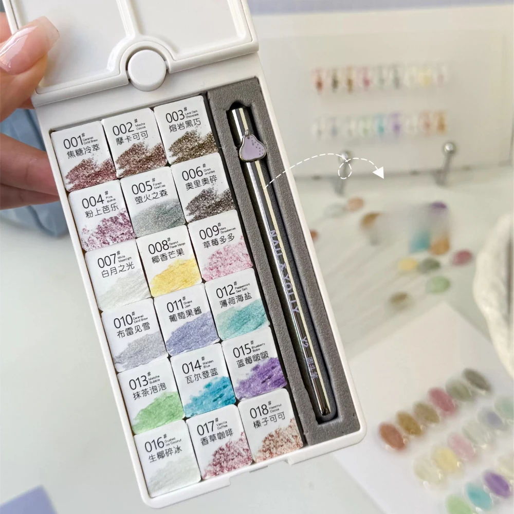 18Colors Bright Fairy Powder Cream Nail Solid Pigment Crystal Nail Material Aurora Chrome Glitter Paste Charm Manicure Flash