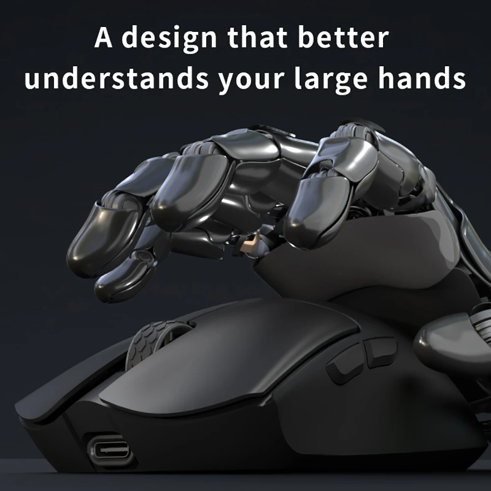 Motospeed Darmoshark M3 Mouse game, nirkabel Bluetooth 26000DPI PAM3395 optik Sensor komputer kantor TTC untuk Laptop PC