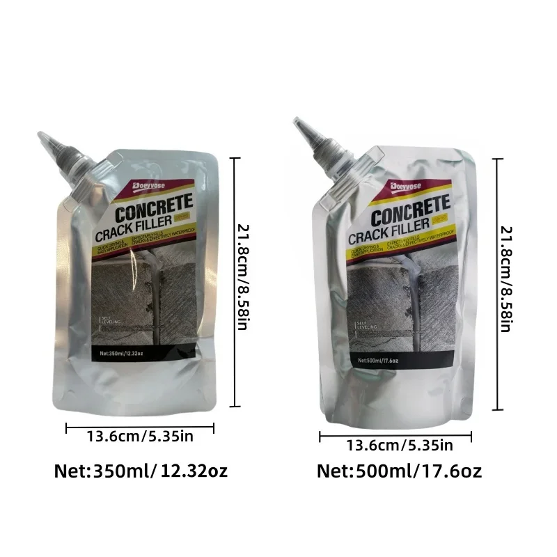 500ml/350ml Concrete Crack Repair Caulk Quick Dry Self Leveling Waterproof Driveway Joint Sealant