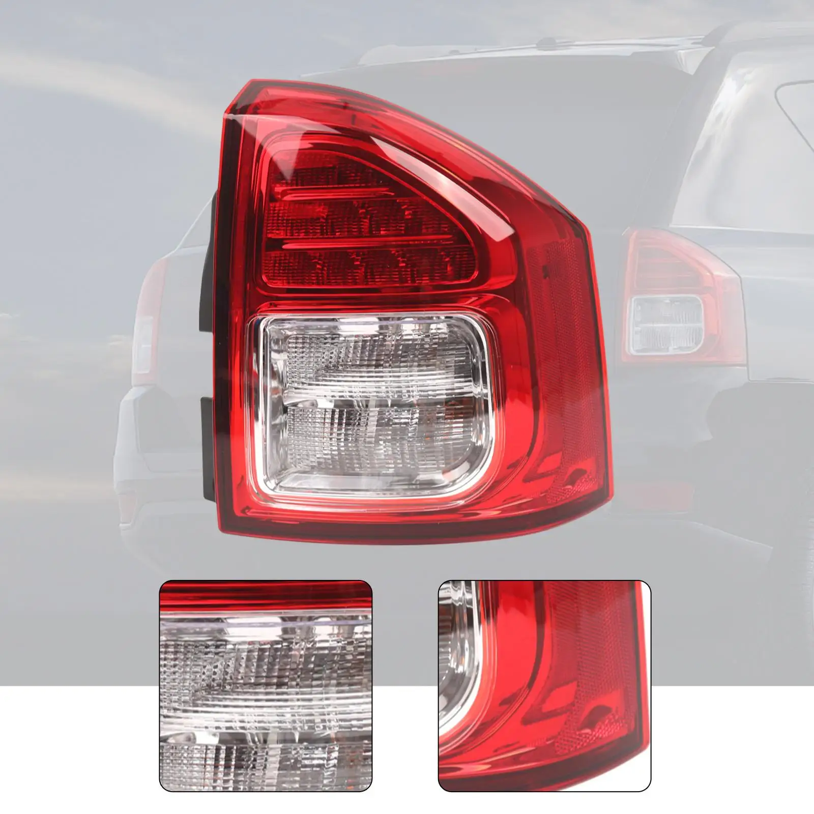 مصباح خلفي للسيارة لسيارة جيب كومباس 11-13 ضوء الفرامل قطع غيار السيارات ضوء خلفي