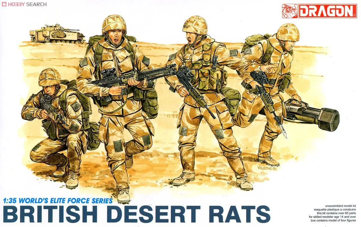 Dragon 3013 1/35 British Desert Rats Plastic Model Kit