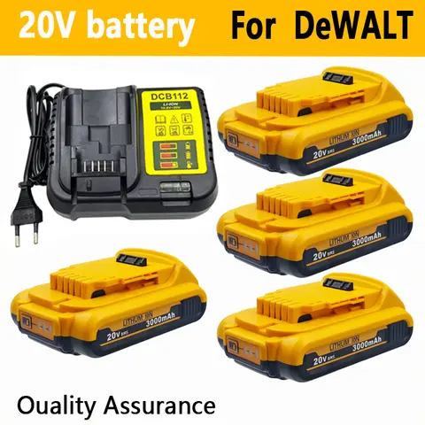 20V battery For DeWalt 20V 3Ah MAX Li-ion Battery for DeWalt for Flexvolt Tool Batteries Replacement Batter