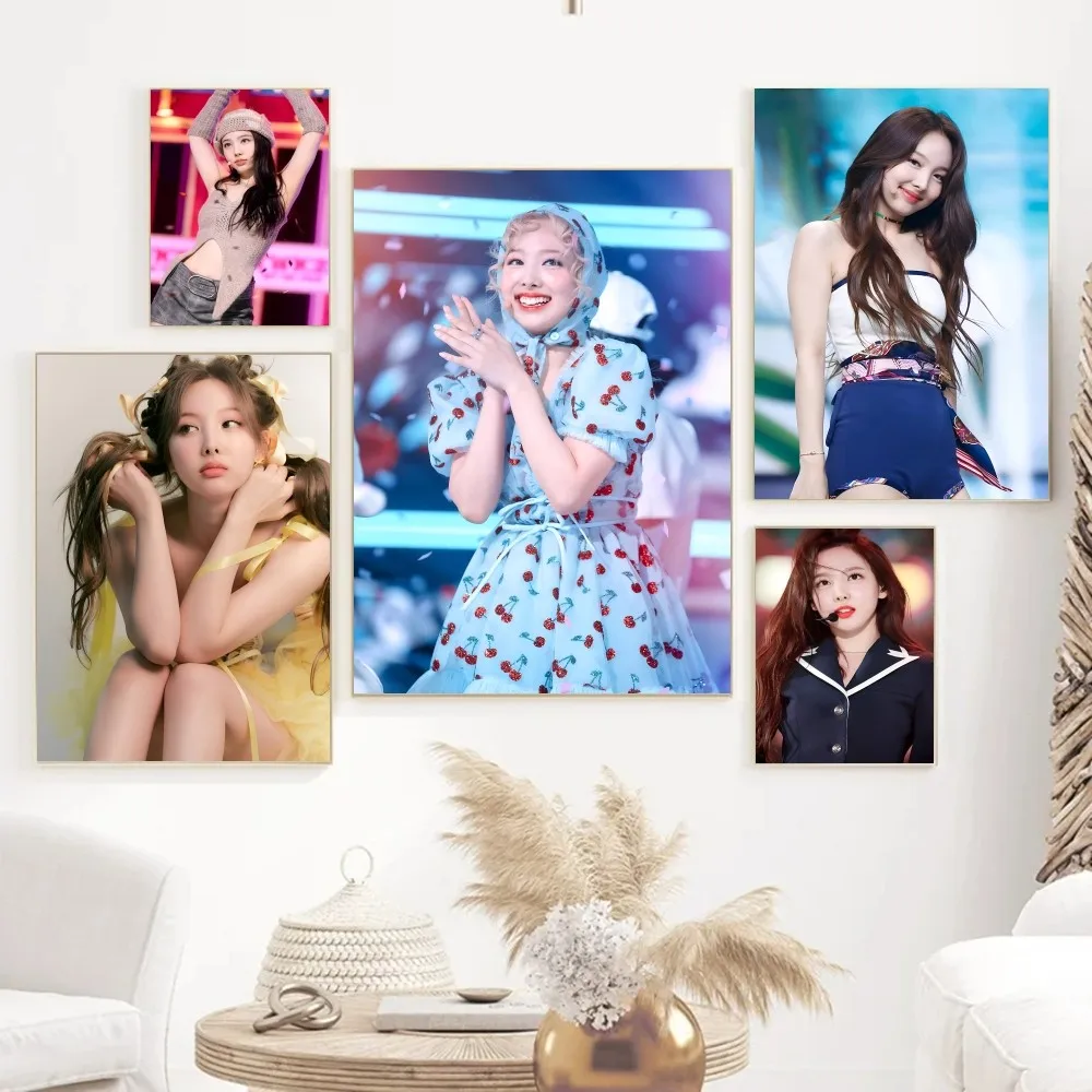 1pc kpop t-twice Girls Group Kim Dahyun Im Nayeon Poster Paper Print Home Living Room Bedroom Entrance Bar Restaurant Cafe Art