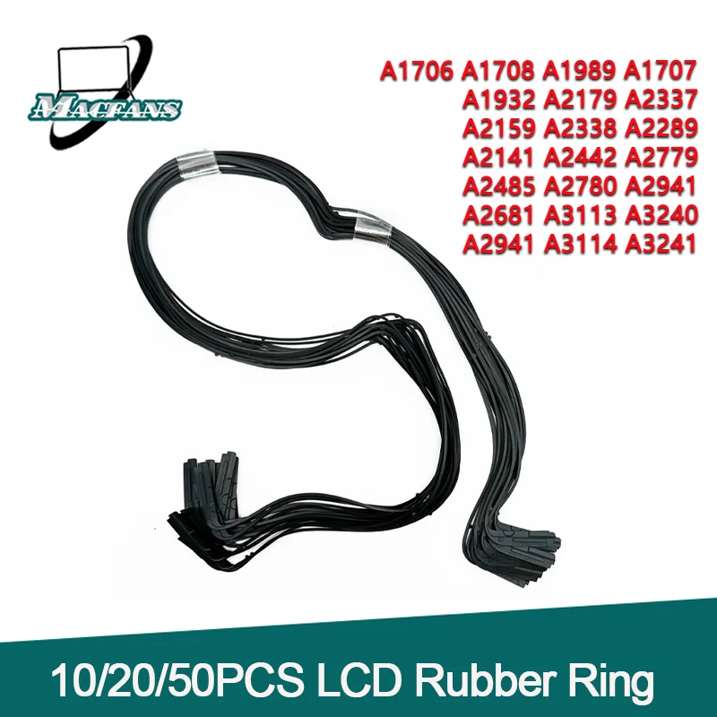 

10/20/50 шт. резиновые кольца-уплотнители для средней рамки ЖК-экрана для Macbook Pro Air A1706 A1707 A1708 A2681 A1534 A2141 A2159