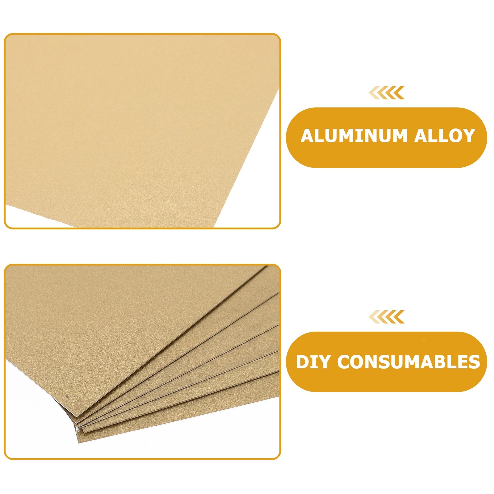 

6 Pcs Pearlescent Metal Plate Sublimation Plaque Aluminum Alloy Ornament Blanks