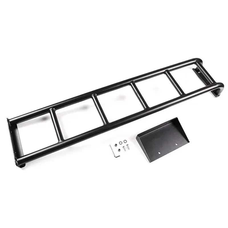 لاند روفر ديفندر 90 110 130 2004-2018 سبائك الألومنيوم الأسود سيارة الباب الخلفي سلم سقف تسلق سلم اكسسوارات السيارات