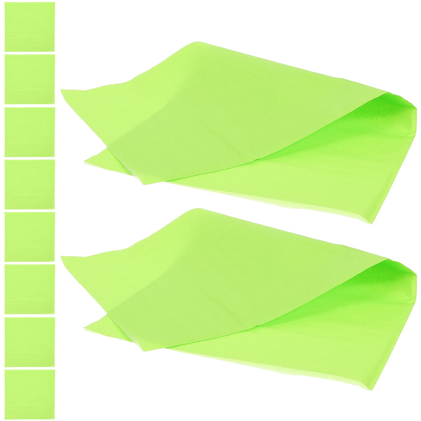 20 Pcs Green Napkin Party Napkins Hotel Desktop for Wedding Reception Dinner Birthday Decorate Bride