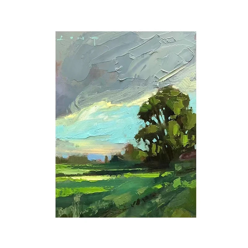 Pop Art Abstract Oil Painting Handmade Reproduction Landscape Canvas Oil Painting Wall Art Picture