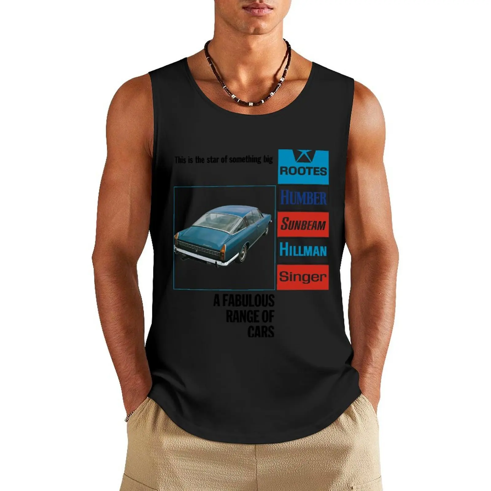 SUNBEAM RAPIER - ROOTES GROUP Tank Top Men's gym Men's summer clothes Clothing t-shirts for men