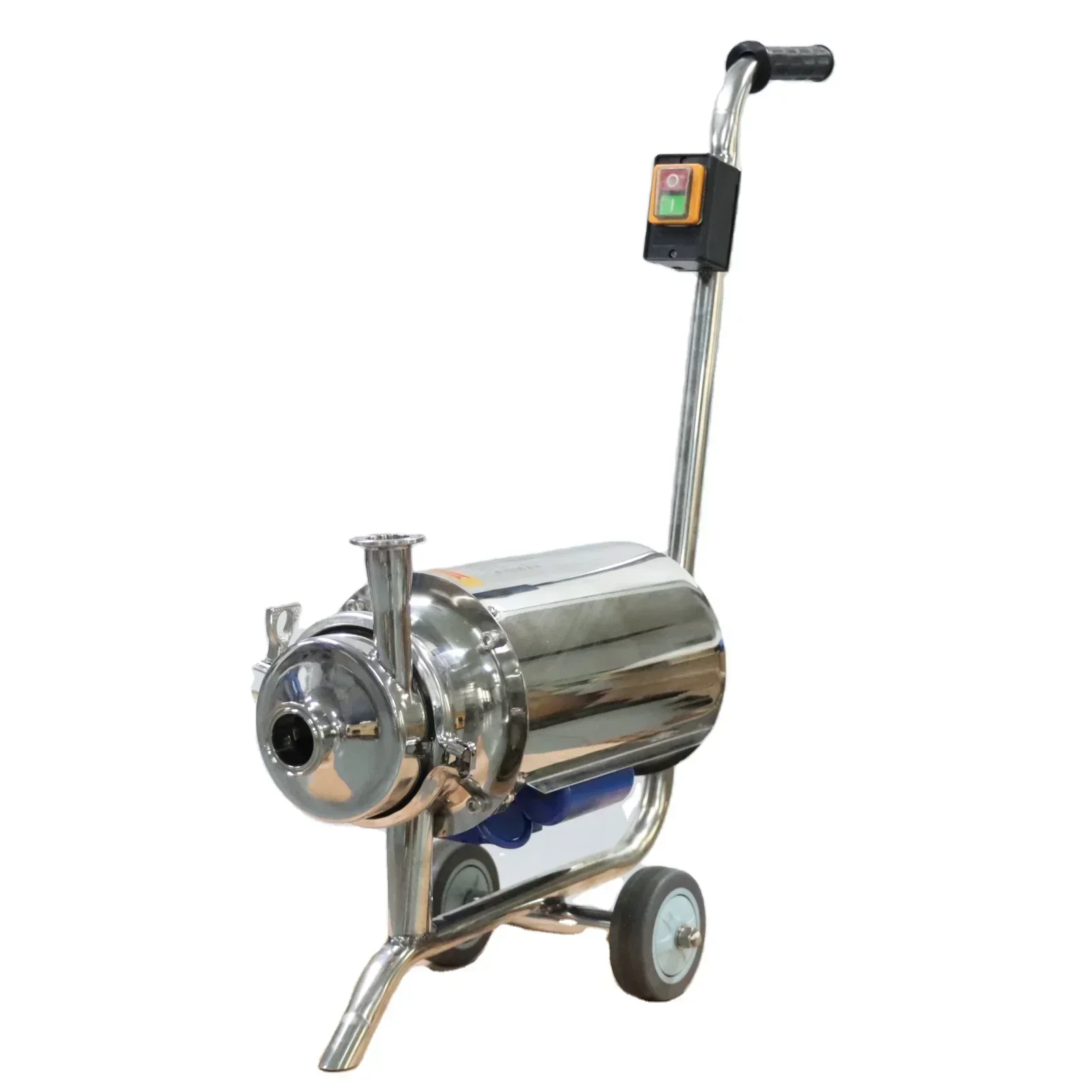 Food Grade Small Beverage Pump Stainless Steel Mobile Sanitary Tri Clamp Centrifugal Milk Transfer Pump