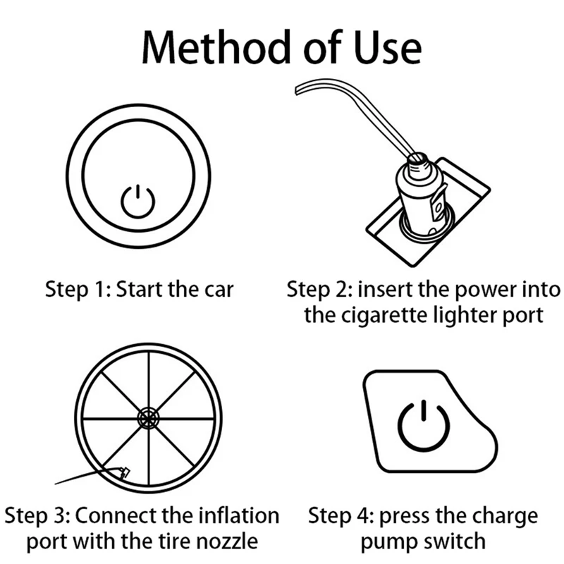 Car Tyre Inflator 12V Digital Tire Inflatable Pump Auto Air Compressor 150 PSI Auto Air Pump For Cars Wheel Tires