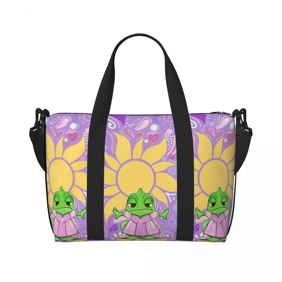 

Custom Large Princess Tangled Tote Bag Women Cartoon Funny Shoulder Shopping Gym Beach Travel Bag