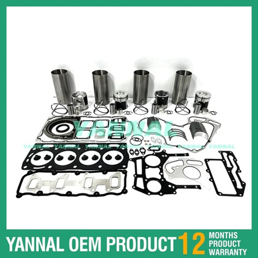 

1104C-E44T Overhaul Rebuild Kit With Full Gasket Bearing Set For Perkins Engine