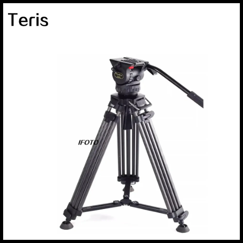 

TERIS TCE-AL PLUS/TCE-CF PLUS Camera SLR Hydraulic Head Aluminum Load 7KG Professional Tripod