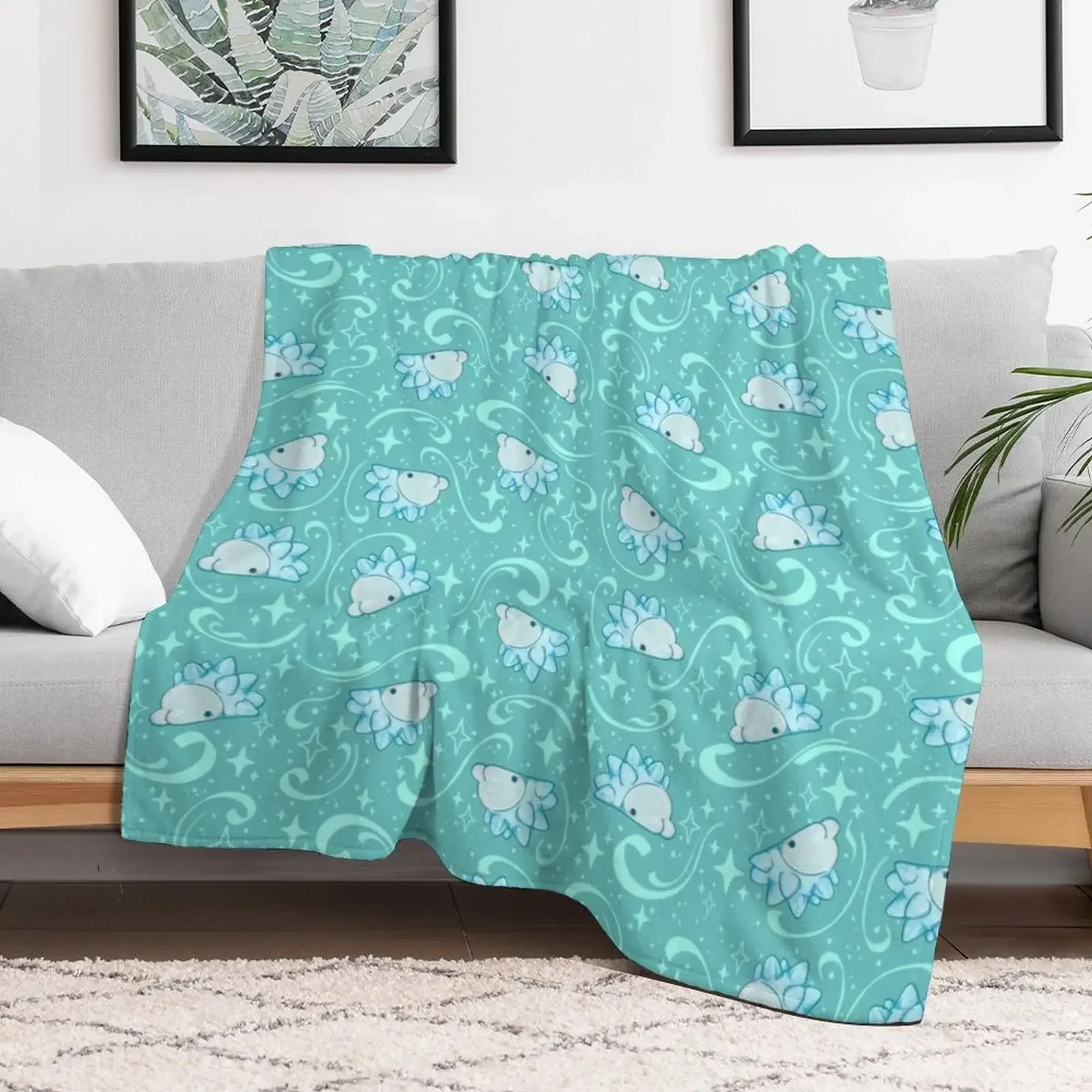 Snom Flurry! Throw Blanket Sofa Throw Plush Blankets