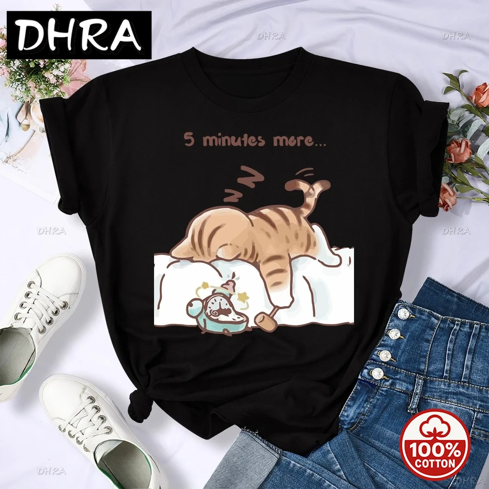 Летние повседневные модные футболки в стиле Харадзюку, модные женские футболки с узором, летняя одежда, модная футболка с круглым вырезом Y2K