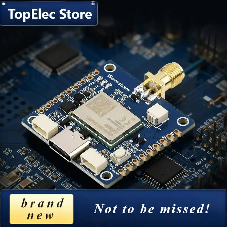 TopElec LG290P Multi-Band RTK GNSS Module, L1/L2/L5/E6, Centimeter Precision, For Raspberry Pi Arduino Robot Drone
