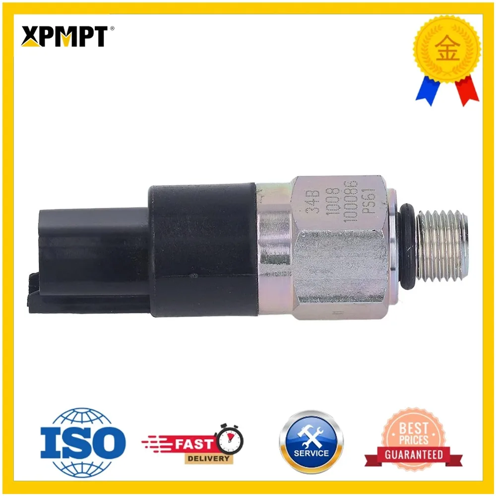 Excavator Pressure Switch, LIUGONG Replacement Standard Interface Sensor, Metal with Simple Structure for Beginner 22718 16Bar