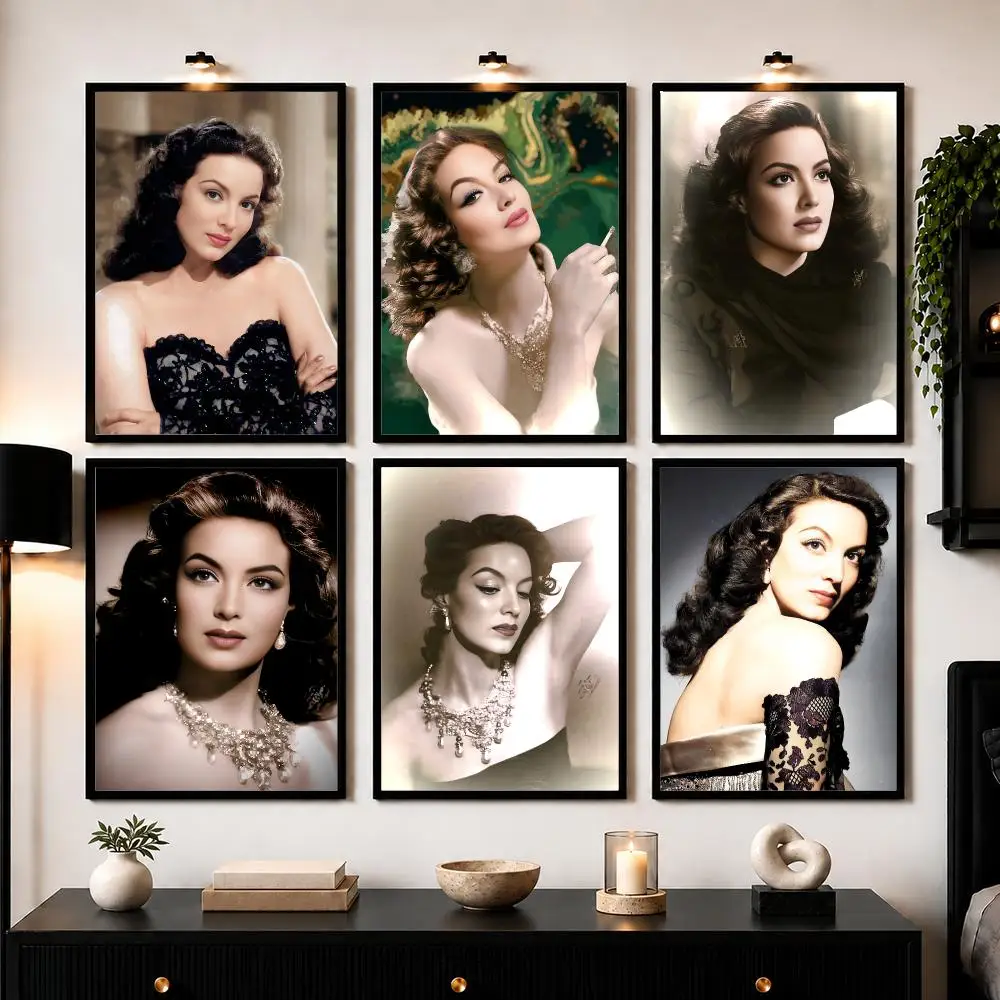 Actress Maria F-Felix Poster Wall Art Sticker For Living Bedroom Bar Home Decor Mural Painting Decoration