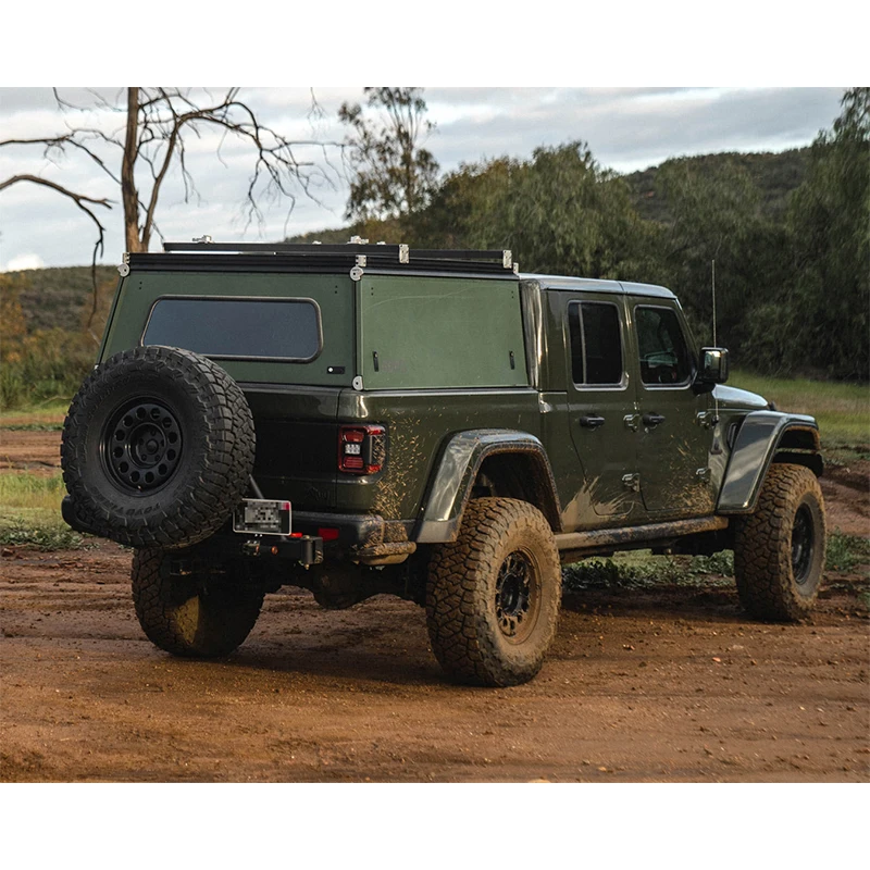 

Truck Topper Camper Shell Pickup Canopy Tonneau Cover for Hilux With Sliding Windows