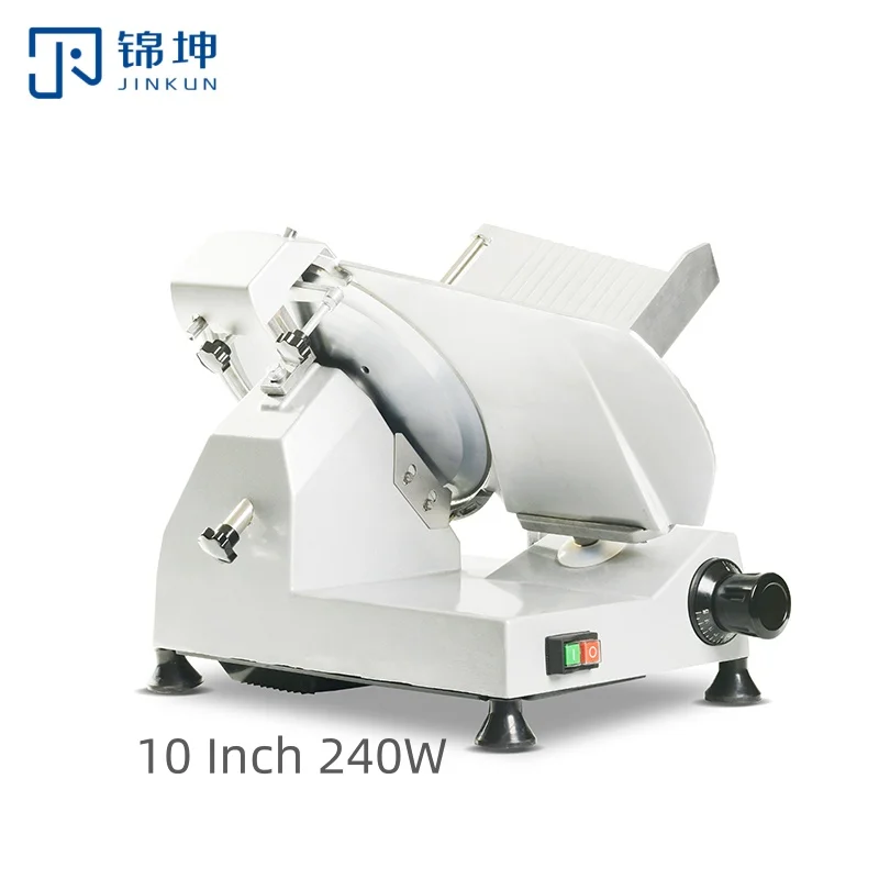 

10-Inch 250ES-10 240W Commercial Household Semi-Automatic Electric Meat Slicer Kitchen Equipment for Meat Processing Machinery