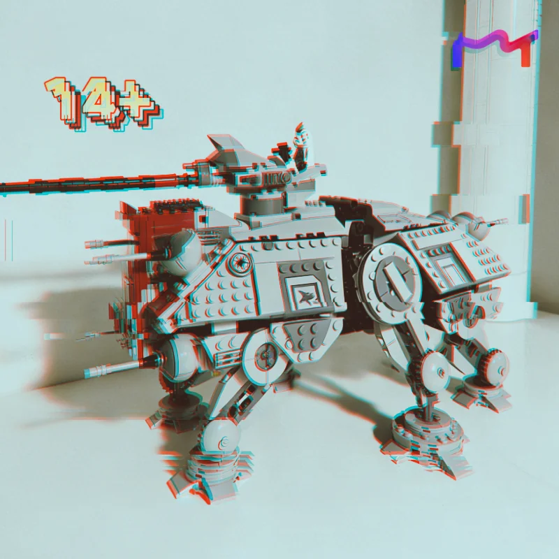2026 New 1082pcs Star Interstellar Conflict All Terrain Tactical Actuator Walker Wars Building Block Toy For Birthday Gift