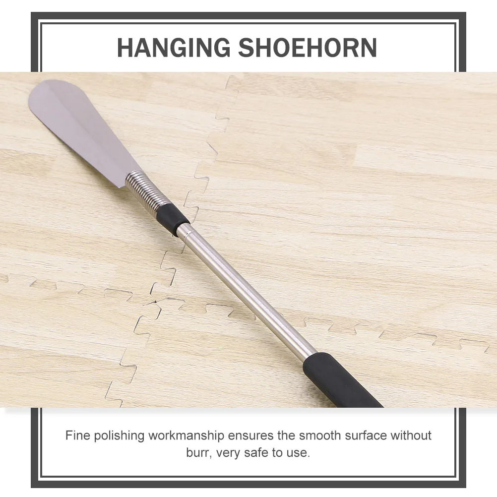 

Spring Shoehorn Stainless Steel Retractable Shoe Horn For Elderly Pregnant Women Portable Shoe Wearing Lifter Household Tool
