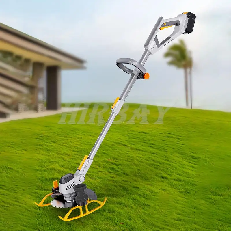 21V Cordless Lawn Mower Electric Weed Eater LED Display Weed Wacker Retractable Home Brush Cutter Tools For Lawn Yard Garden