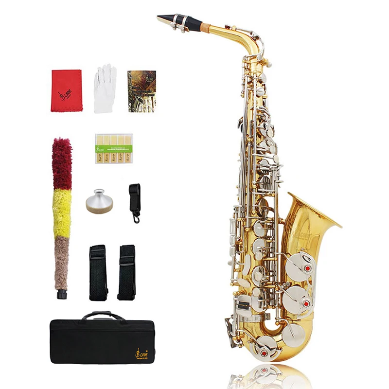 Wholesale Sale Suit High Quality Eb Carved Pattern Profissional Travel Alto Sax