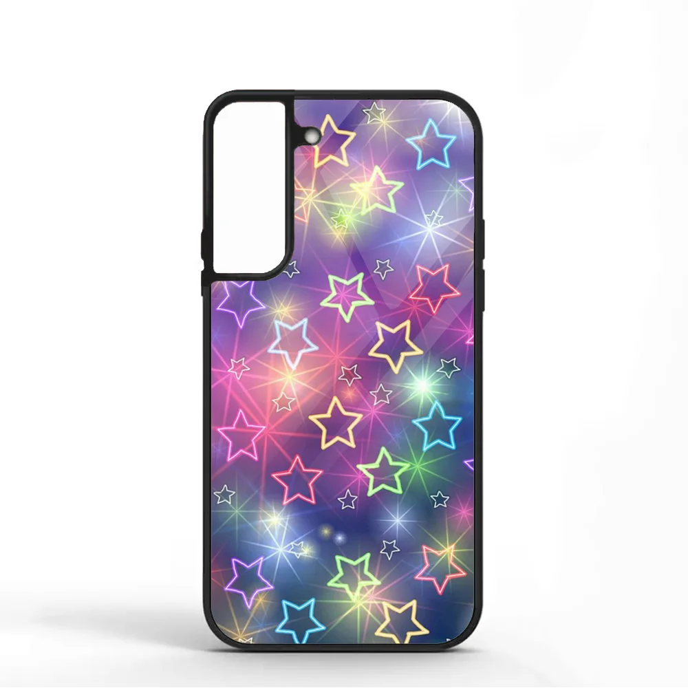 Bright Starry Phone Case For Samsung S10 S20 S21 S22 S24 S30 Plus ULTRA Mirror Acrylic Cover