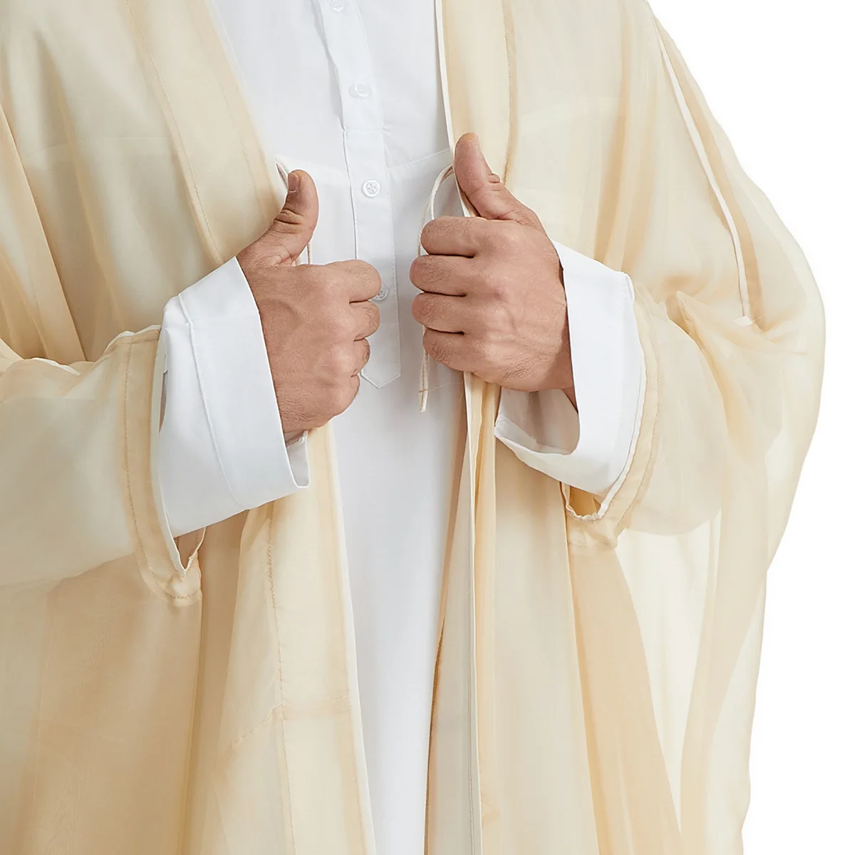 رمضان عيد عبايات الصلاة قفطان الرجال مسلم كيمونو عباية مفتوحة تركيا العربية Dishdasha الإسلام الجلابة رداء المغرب جوبا ثوب