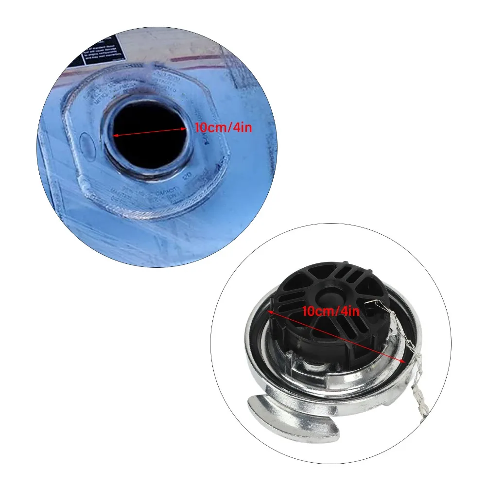 Silver Fuel Cap Aluminium Alloy Diesel Filler Lid for Peterbilt /379 /389 /579