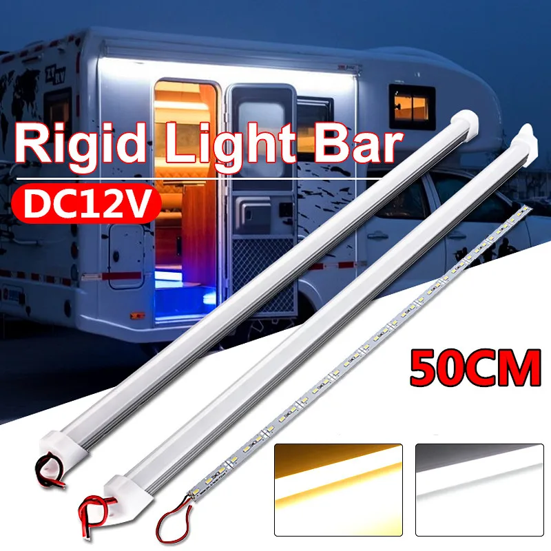 Waterproof Rigid LED Light Bar with Cover US Lamp, Waterproof Cabinet Light Bar, 50cm, 9W, 5630, 36SMD, 12V