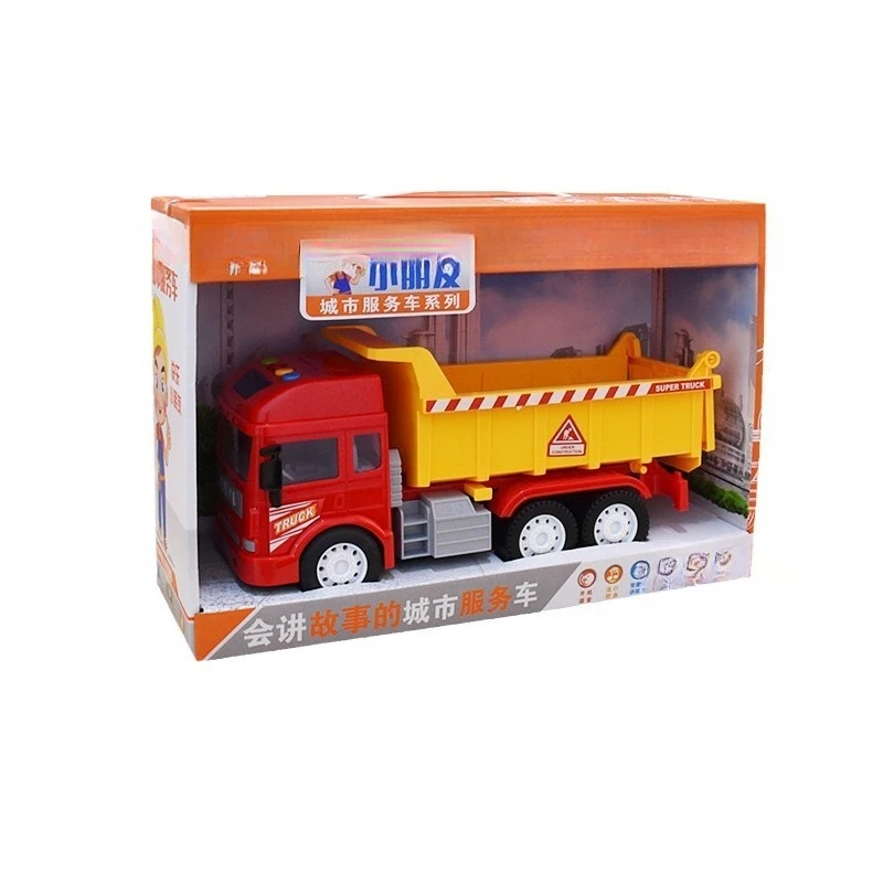 

Toy car storytelling construction car music early education learning children rescue fire stirring excavator boy toy