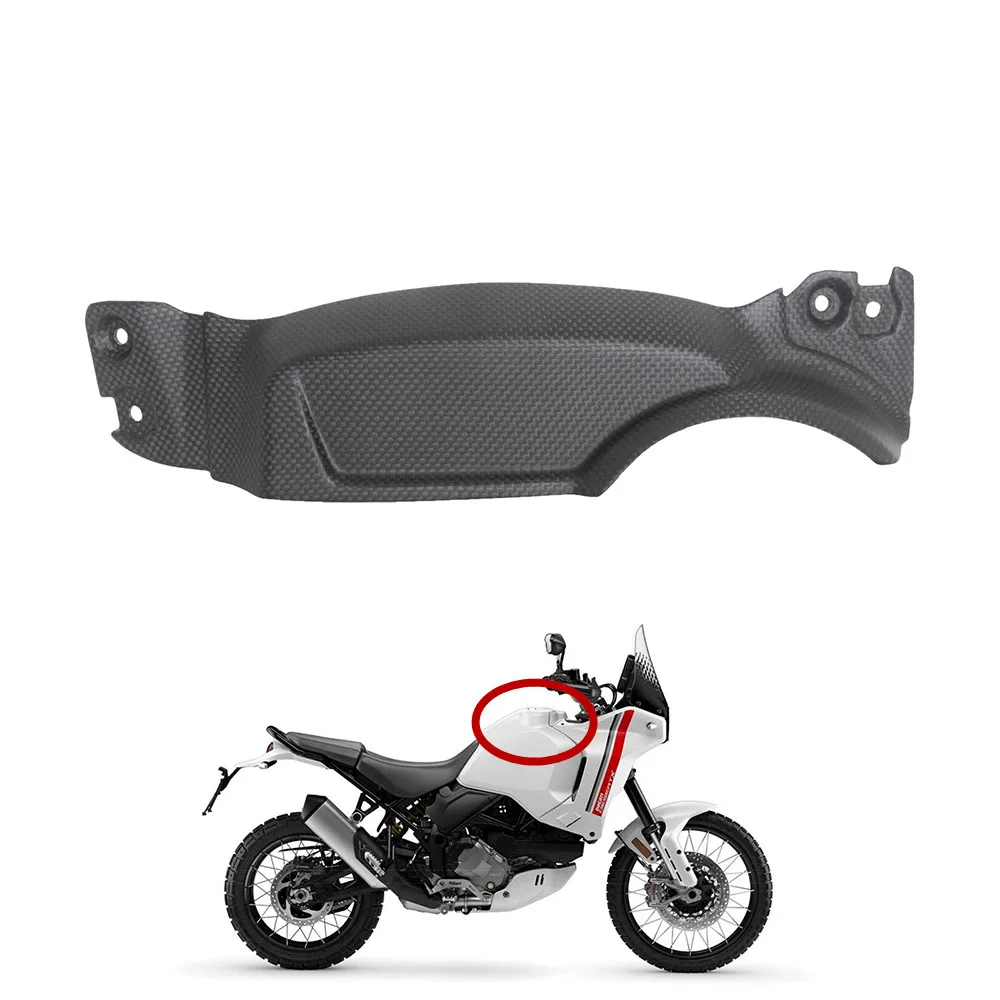 

1PC 100% Carbon Fiber Tank Cover New Motorcycle Tank Protector Fairing Modification Part For Ducati DesertX 2022 2023 2024