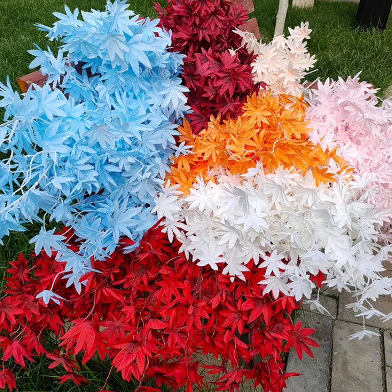 90cm Misty Artificial Maple Leaf Wedding Silk Flower Wedding Arrangement Wedding Hall Banquet Hall Home Decoration Flower