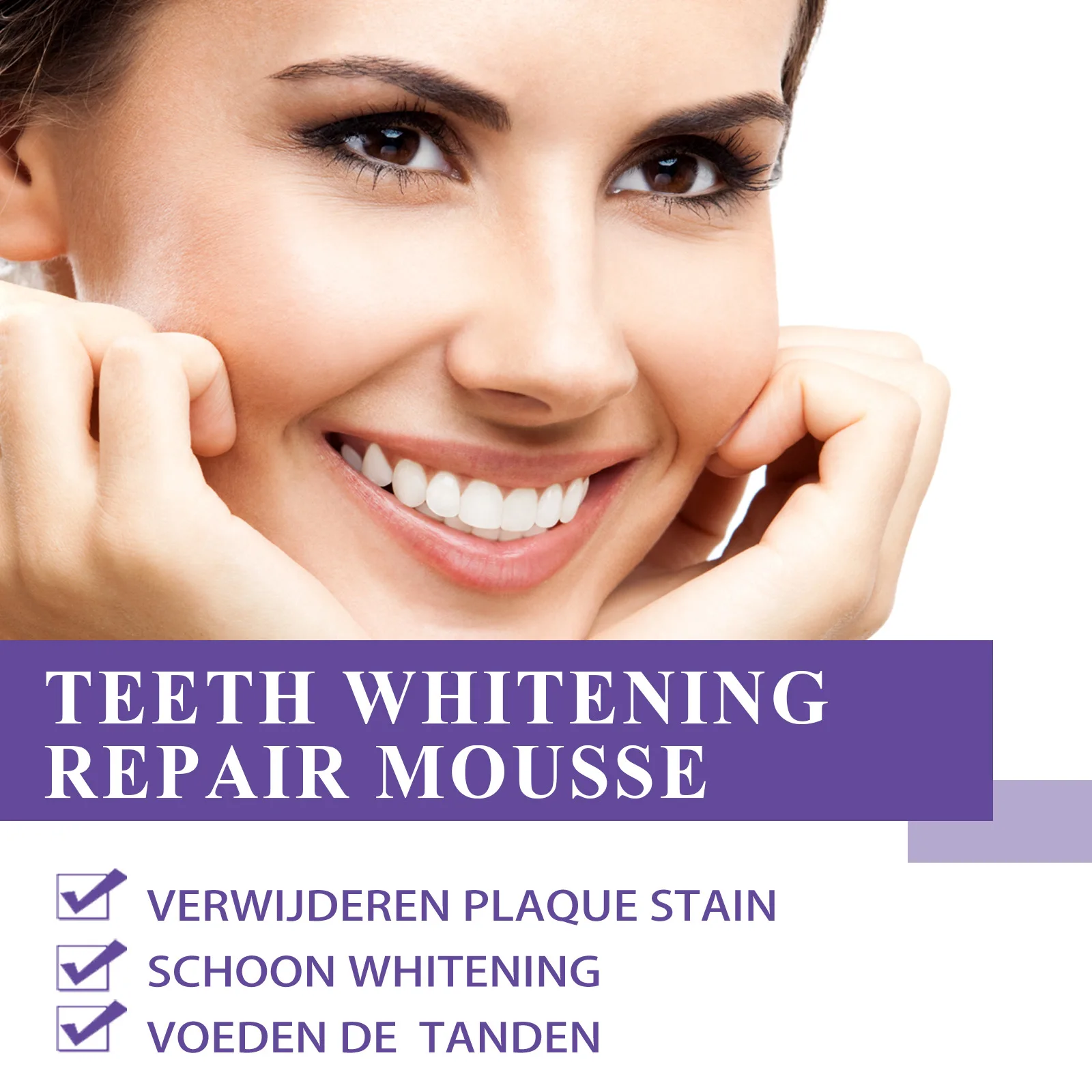Color Corrector Mousse Toothpaste Deep Cleansing Dental Stain Reduce Yellow Remove Bad Smell Brightening Teeth Bleach Toothpaste