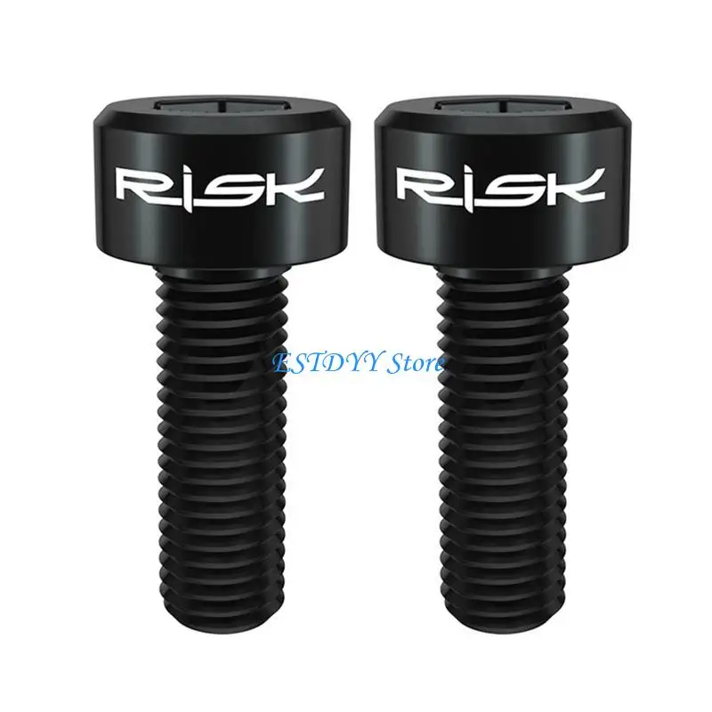 

G6DE 2Pcs 14mm for Titanium Alloy Bike Fixed Stem Bolt Stem Stem Round Tapered Bolts Screw Top Cap Cover Headset S