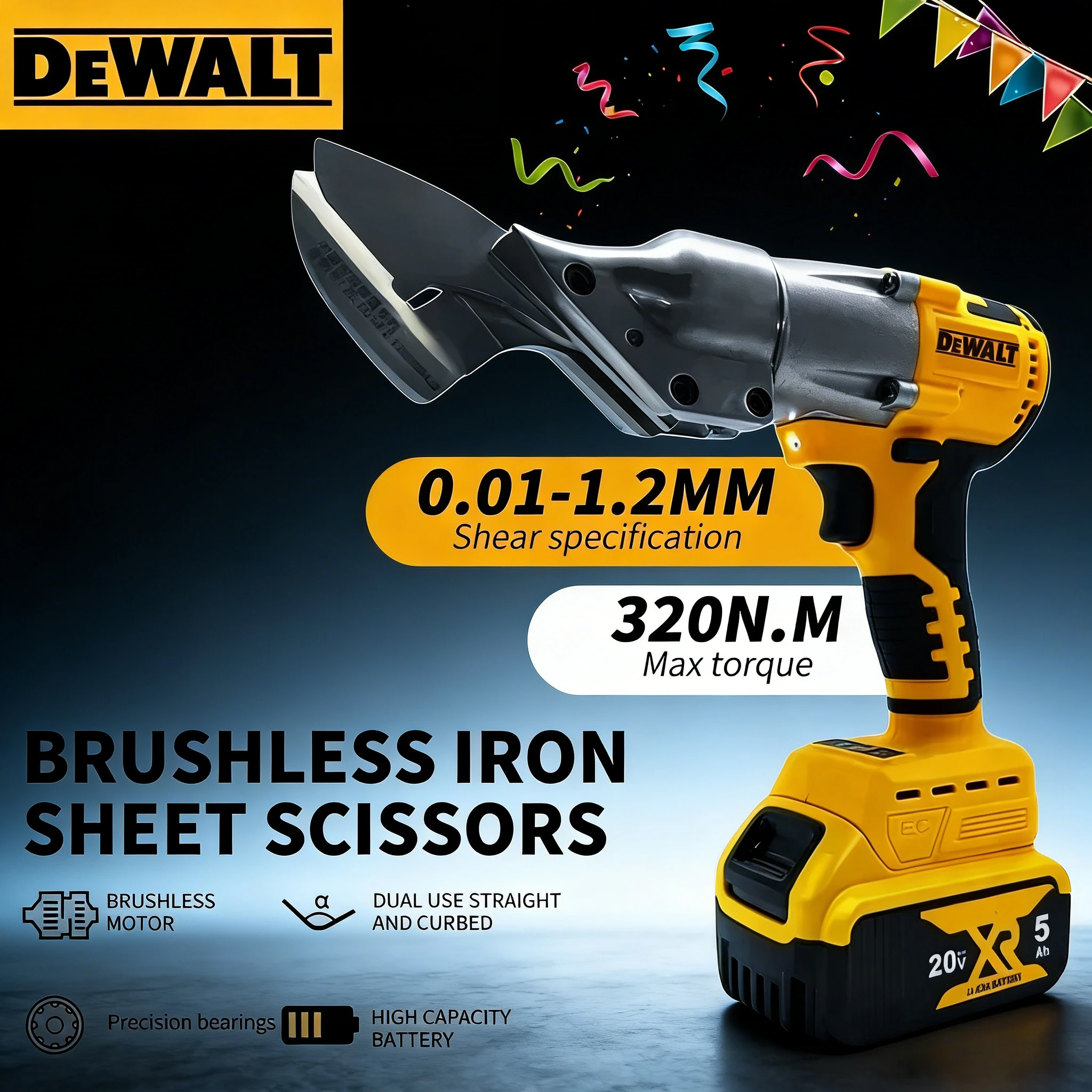 

Беспроводные электрические ножницы Dewalt 500 Вт с бесщеточным двигателем для резки металла, инструмент для аккумуляторных батарей Dewalt