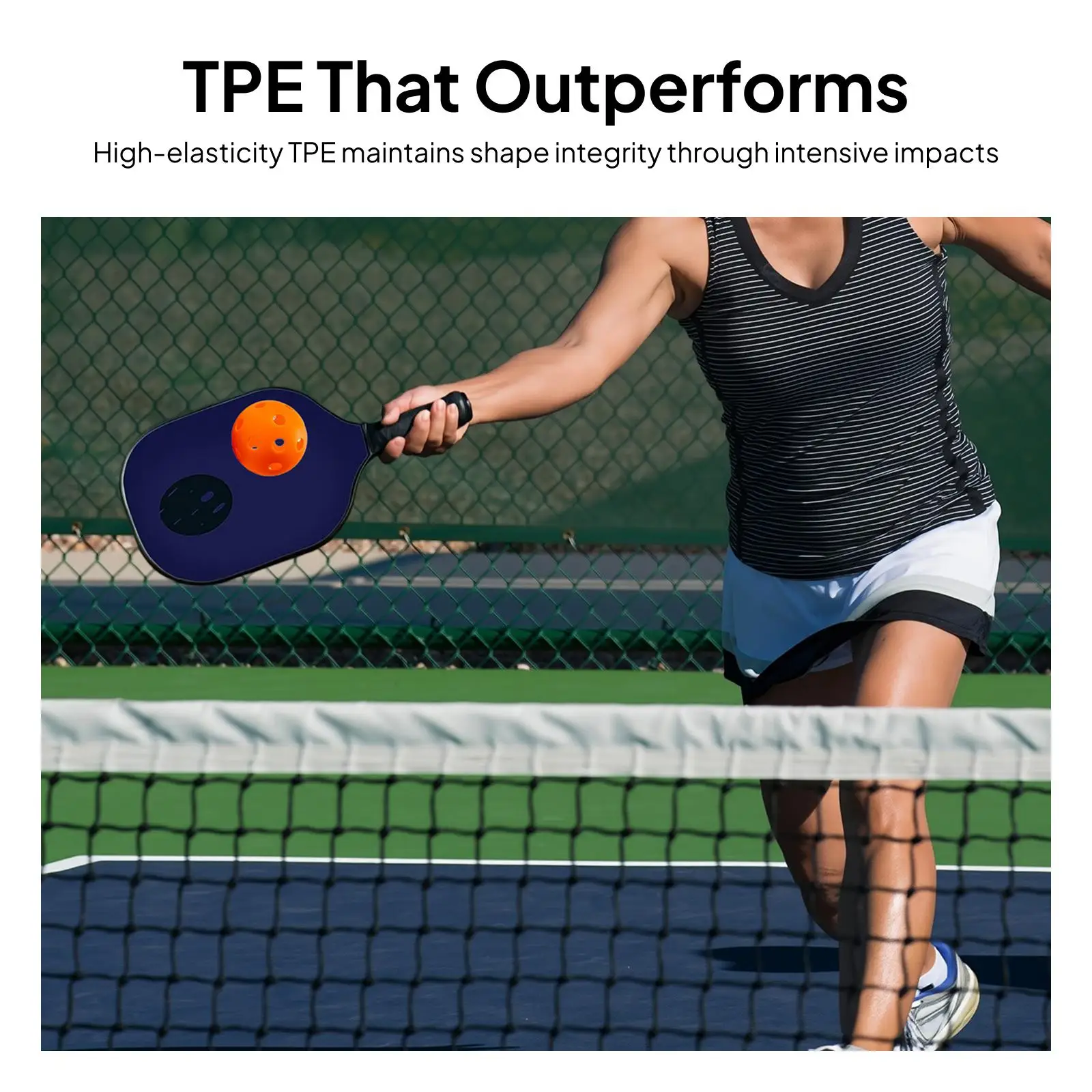 

Tournament Indoor Pickleball Balls Yellow Hollow TPE 26 Hole Golf Style for Training Accessories