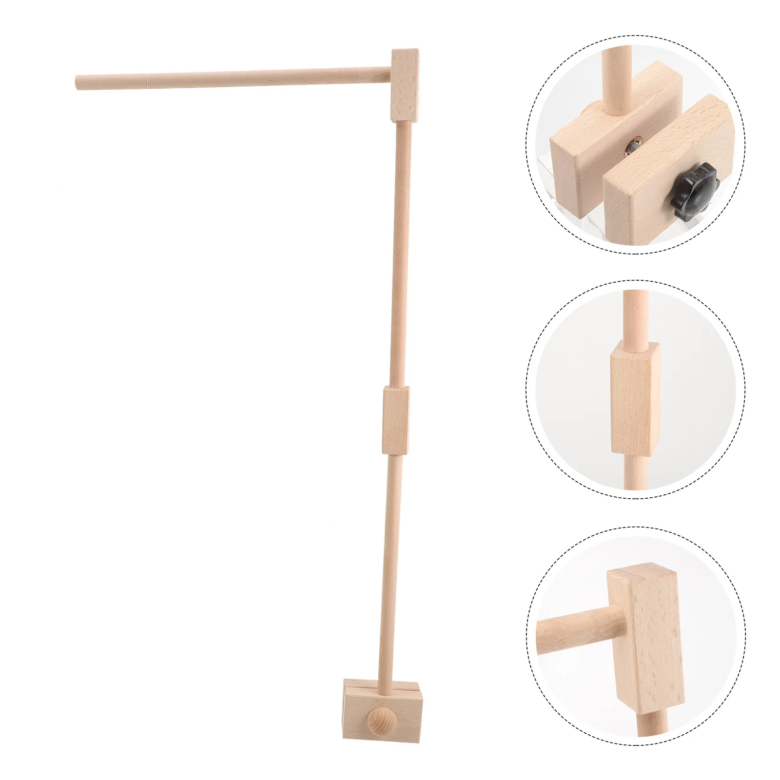 Krippe Glocke Halter Baby Mobile Arm für Kinderbett Kinderbetten Kinderzimmer Zubehör Holzständer Bett