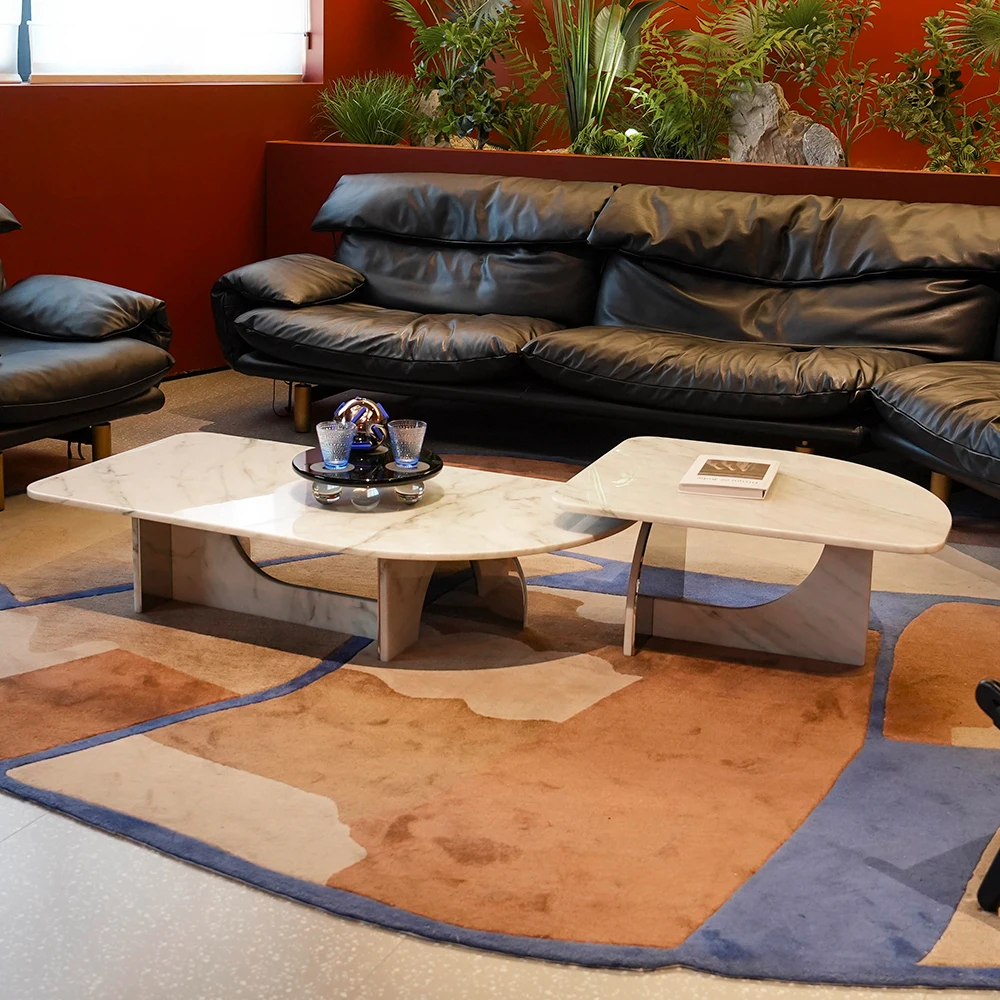 #Modern Luxury Marble Coffee Table  Durable & Easy to Clean Living Room Furniture for Home Dining