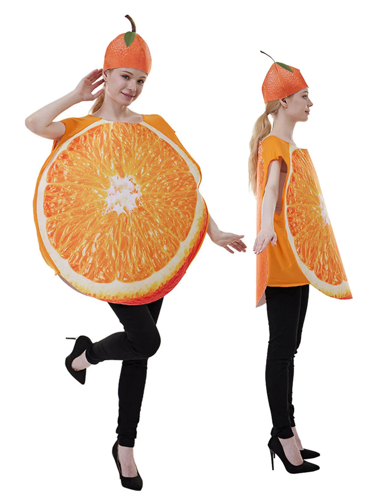 Halloween Green Lemon Red  Costume Adult Food Funny Party Banana Orange Grape Tomato Red Grape Costume Ladies Fashion view 3
