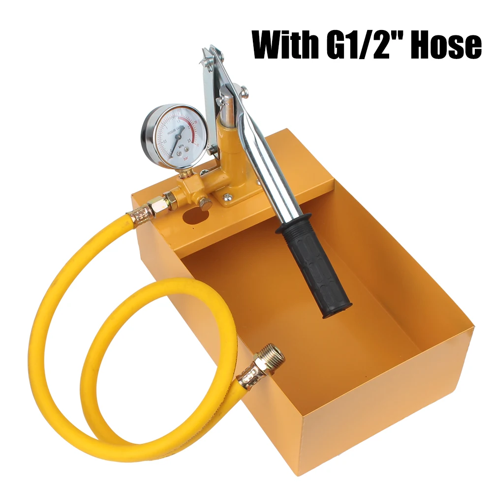 Manual Hydraulic Test Pump Machine Oil Test Pump 25KG Water Pressure Tester 2.5MPa Pressure Test Pump with G1/2