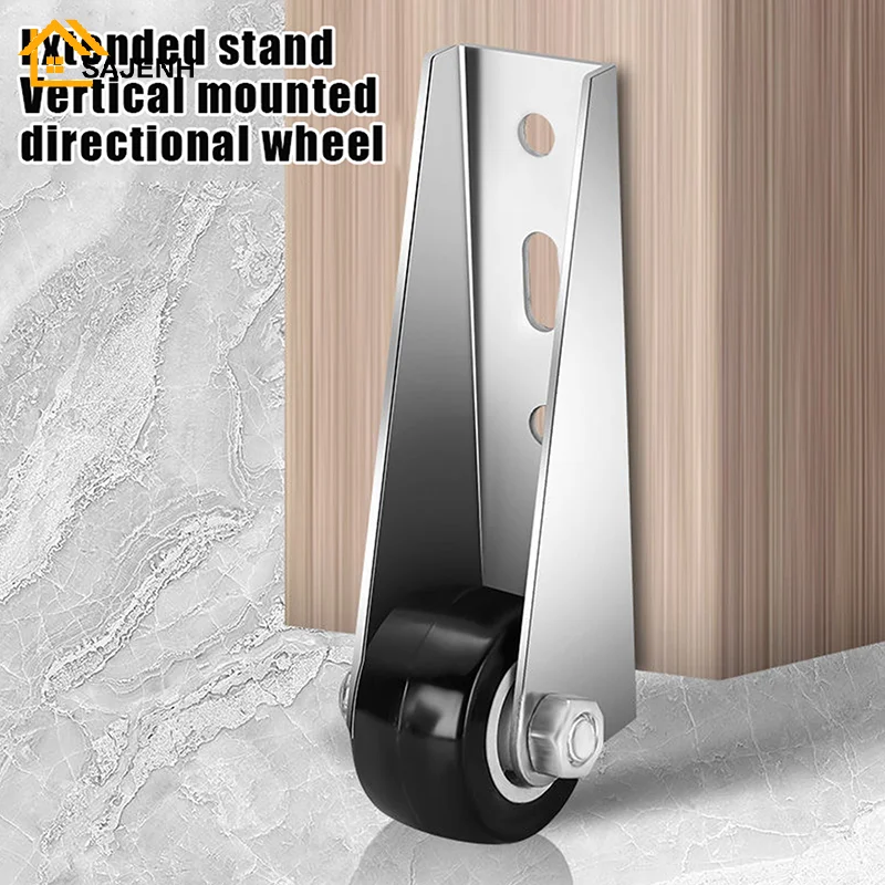 Silent Furniture Side Mounted Direction Door Roller Support Moving Wheel With Screws Multi-function Stainless Steel Pulley