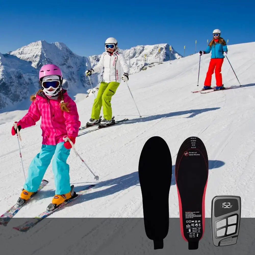 Description Picture 4 of itemElectric Foot Warmer Heated Insoles 3500mAh Rechargeable USB Heating Soles Boots Insert Warmth Pad With Remote Control Man Women