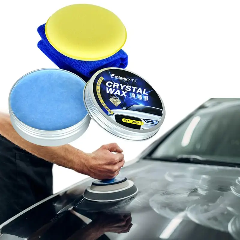 

Car Coating Wax Plating Crystal Wax Waterless Wash & Wax Hydrophobic Top Coat Waterproof Car Scratches Fast Repair With Waxing